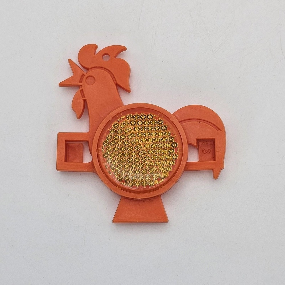 Vintage‎ 1989 Kellogg's Cornflakes Bike Spoke Reflector Orange Cereal Premium